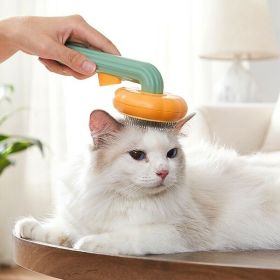 Pet Pumpkin Brush, Pet Grooming Self Cleaning Slicker Brush For Dogs Cats Puppy Rabbit, Cat Brush Grooming Gently Removes Loose Undercoat