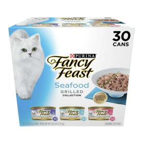 Purina Fancy Feast Gravy Wet Cat Food Variety Pack, 3 oz Cans (30 Pack)