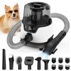 Dog Grooming Kit, Pet Hair Vacuum and Dog Dryer with 5 Pet Grooming Tools, 600w Dog Grooming Vacuum with 3L Dust Cup Dog Clippers