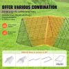 VEVOR Chicken Tunnels, 157.5 x 39.4 x 24.2 inch(LxWxH) Chicken Tunnels for Yard, Portable Chicken Tunnels for Outside with Corner Frames