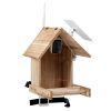 Smart Bird Feeder with Solar Powered Camera, Bird-Watching Camera Outdoor Feeder with 200W 1080P Camera, 3.5L Food Case, 128G SD Card, Burly