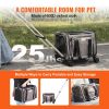 VEVOR Cat Carrier with Wheels, Airline Approved Rolling Pet Carrier with Telescopic Handle and Shoulder Strap