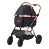 VEVOR Pet Stroller, 4 Wheels Dog Stroller Rotate with Brakes, 66 lbs Weight Capacity, Puppy Stroller with Detachable Carrier