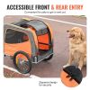 VEVOR Dog Bike Trailer, Supports up to 66 lbs, Pet Cart Bicycle Carrier, Easy Folding Frame with Quick Release Wheels, Universal Bicycle Coupler