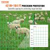 VEVOR Electric Fence Netting, 42" H x 164' L, PE Net Fencing with Posts & Double-Spiked Stakes, Utility Portable Mesh for Goats, Sheep, Lambs, Deer