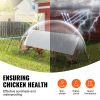 VEVOR Chicken Tunnels, 157.5 x 39.4 x 24.2 inch(LxWxH) Chicken Tunnels for Yard, Portable Chicken Tunnels for Outside with Corner Frames