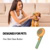 Pet Pumpkin Brush, Pet Grooming Self Cleaning Slicker Brush For Dogs Cats Puppy Rabbit, Cat Brush Grooming Gently Removes Loose Undercoat