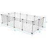 Pet Playpen, Small Animal Cage Indoor Portable Metal Wire Yard Fence for Small Animals, Guinea Pigs, Rabbits Kennel Crate Fence Tent YF