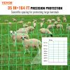 VEVOR Electric Fence Netting, 35" H x 164' L, PE Net Fencing with Posts & Double-Spiked Stakes, Utility Portable Mesh for Goats, Sheep, Lambs, Deer