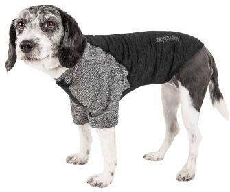 Pet Life Active Two-Toned Performance Dog T-Shirt (Color: Black, size: X-Small)