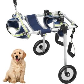 VEVOR 2 Wheels Dog Wheelchair for Back Legs, Pet Wheelchair Lightweight & Adjustable Assisting in Healing, Dog Cart/Wheelchair for Injured, Disabled (size: Extra Small (XS))